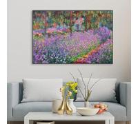 Cuadro clásico de Madame Monet y su hijo, reproducción de pintura al óleo, póster vintage de Claude Monet, lienzo decorativo para dormitorio (80x120cm/Sin marco)