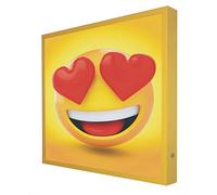 Cuadro con Marco de Madera Amarillo Emoticono 0005 Retroiluminado