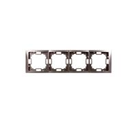Cuadro cuádruple Simon Basic Neos acero inox BMRC4/21