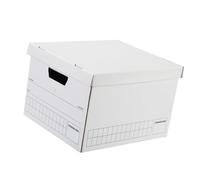 Cuadro de almacenamiento de tapa de despegue de Stor/Archivo, ensamblaje estándar, para letras/archivos legales, diseño blanco 5pcs 35x26x26cm