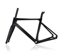 Cuadro De Bicicleta De Carretera 700C 46/48/50/52/54cm Cuadro De Fibra De Carbono Freno De Disco Eje Pasante F12*100/R12*142mm BB86mm Con Horquilla(50cm)
