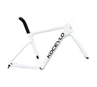 Cuadro de bicicleta de carretera 700C de 44, 47, 50, 53 y 56 cm, de fibra de carbono, con freno de disco, eje pasante F12×100 mm R12×142 mm, cuadro Windbreaker, pedalier roscado T47 mm, neumáticos máx