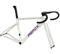 Cuadro De Bicicleta De Carretera 700C De Carbono Completo, 49 Cm, 52 Cm, 54 Cm, con Frenos De Disco, Eje Pasante De 100 Mm/142 Mm, Incluye Horquilla Y Manillar. White,49MM
