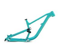 Cuadro de bicicleta de montaña Boost con suspensión total de 27.5" y 29", eje pasante de 12 x 148 mm, 15", 16.5" y 18" de aleación de aluminio, freno de disco, cuadro de enduro DH AM Soft Tail (verde,