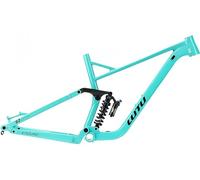 Cuadro De Bicicleta De Montaña con Suspensión De 27,5"/29", 140 Mm De Recorrido, Frenos De Disco, Cuadro De Descenso DH/Am/XC, Eje Pasante De 12X148 Mm, Cuadro De 16"/18" Green,L(18'')