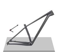 Cuadro de Bicicleta de montaña de Carbono de 27,5" y 29" con Freno de Disco, 15''/17''/19'' Am XC, Eje pasante rígido, enrutamiento Interno de 12 x 142 mm (Color: Negro Mate, tamaño 29 x 17)