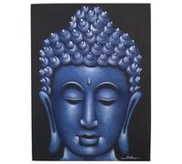 Cuadro de Buda - Acabado en Arena y Azul