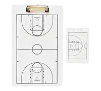 Cuadro de doble cara, portapapeles de PVC para baloncesto, tablero de estrategia borrable en seco con marcador incluido, herramienta de entrenamiento, equipo deportivo de diseño robusto, equipo de