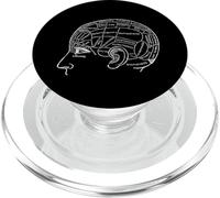 Cuadro De Frenología Cabeza Psicología Psiquiatría Ciencia PopSockets PopGrip para MagSafe