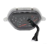 Cuadro de instrumentos de motocicleta, odómetro curvado para TBT110, panel ABS negro con indicador de combustible, reemplazo de ajuste directo