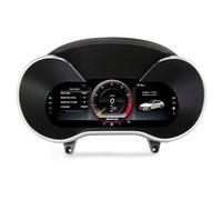 Cuadro de Instrumentos Digital LCD 12,3 pulgadas 5-UI para Mercedes-Benz Clase C W205, Clase GLC X253, Panel de Instrumentos Digital 4-Core, Admite TPMS, Temperatura Aceite y Controles Volante