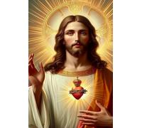 Cuadro De Lienzo Cristiano Antiguo Religioso De Jesús Y La Virgen María Del Sagrado Corazón, Póster De Arte Católico Del Santo Niño Jesús, Decoración Cristiana Para El Hogar A9 50X70Cm Sin Marco