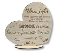 Cuadro de madera natural, personalizado con tu dedicatoria para regalar a un ser querido