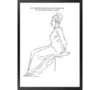 Cuadro de María Antonieta - Poster de Jacques-Louis David con Marco