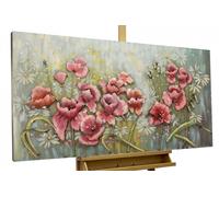 Cuadro de metal en relieve 3D 'FLORECIDO' | Escultura mural 120x60x6cm