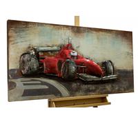 Cuadro de metal en relieve 3D 'RÁPIDO COMO UN RAYO' | Escultura mural ...