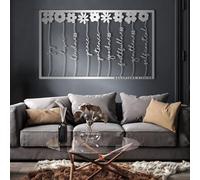 Cuadro de Metal Negro con la Imagen del Fruto del Espíritu Santo, decoración de Pared con Flores y versículos bíblicos Cristianos en Metal, Escultura Moderna para Sala de Estar, Dormitorio,