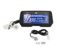 Cuadro de Motocicleta 12000 RPM, Indicador LCD de 6 Marchas, Temperatura y para 2 y 4 Cilindros - Pantalla Visible, Resistente al Agua, Fácil Instalación