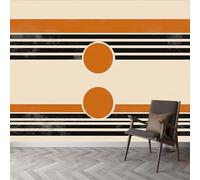 Cuadro de pared a rayas de sol estilo vintage papel pintado personalizado para sala de estar y dormitorio estilo vintage mural de 350 x 256 cm (L x H) Pintura de pared Fondo de pantalla de póster