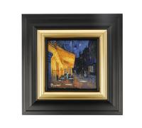 Cuadro de pared de café en la noche Vincent van Gogh 18,5 x 18,5 cm - Artis Orbis
