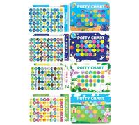 Cuadro De Pegatinas Pot - Tabla de Recompensa para el Aprendizaje de la Limpieza Niña 4 Piezas,Calendario De Ayuda A La Motivación Del Comportamiento Niños Niñas - Seguimiento de Hábitos Saludables