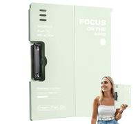 Cuadro de pinzas horizontal - Carpeta de almacenamiento para restaurantes y oficinas, soporte para bloc de notas legal | Organizador de bloc de notas A4 en formato carta, pizarra portátil, portapaps