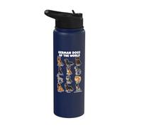 Cuadro De Razas De Perros Alemanes Arte De Cachorros De Stainless Steel Insulated Water Bottle
