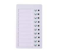 Cuadro de rutina diaria reutilizable tablero de gestión del tiempo planificación de los niños tabla de tareas diarias 12 x 20 cm tablero de programación visual recordatorio de refrigerador