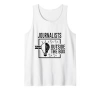 Cuadro de signo de interrogación Pensar fuera de los estudiantes periodistas Camiseta sin Mangas