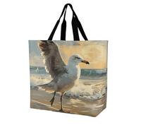 Cuadro De Una Gaviota Bolsa Tote Gran Capacidad Bolsa Hombro Impermeable Tote Shopper Para Trabajo Viajes Shopping