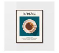 Cuadro deco art espresso 40x50cm con marco
