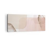 Cuadro Decorativo 100x40cm Moderno Panorámico Abstracto Pastel - 4618