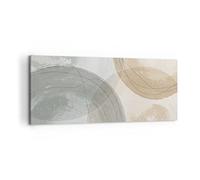 Cuadro Decorativo 100x40cm Moderno Panorámico Abstracto Pastel - 4842
