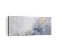 Cuadro Decorativo 100x40cm Moderno Panorámico Abstracto Pastel - 4904 | Luz Informal Moderno Cuadro sobre Lienzo Arte mural Decoración del Hogar Salón Dormitorio Cocina Oficina Cuadros de Pared