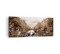 Cuadro Decorativo 100x40cm Moderno Panorámico Arquitectura Ciudades - 2971