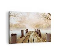 Cuadro Decorativo 100x70cm Moderno Horizontal Paisajes Puentes - 2394