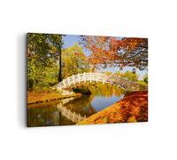Cuadro Decorativo 100x70cm Moderno Horizontal Paisajes Puentes - 2654