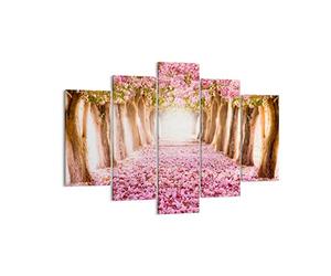 Cuadro Decorativo 150x100cm Moderno Tríptico Botánica Paisajes - 2794