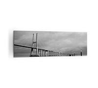 Cuadro Decorativo 160x50cm Moderno Panorámico Arquitectura Puentes - 2127