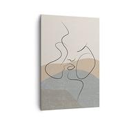 Cuadro Decorativo 70x100 cm Moderno Vertical Abstracto Personas - 5170