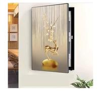 Cuadro decorativo de caja de medidor eléctrico, cuadros colgantes, pintura decorativa de cubiertas de medidor, imágenes creativas modernas, póster mural con marco, arte de pared for sala de estar en c