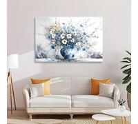 Cuadro decorativo de florero para interiores, pintura para sala de estar, dormitorio, art déco, decoración de pared, decoración moderna para el hogar y la oficina (80x120cm) sin marco