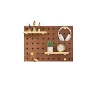 Cuadro decorativo de madera auténtica for colgar en la pared, for tapar caja del medidor, moderno tablero perforado for almacenamiento(Color 3,Vertical 40 * 50)