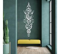 Cuadro Decorativo de Metal Negro con los Cuatro Elementos, decoración de Pared de Metal con Fuego, Agua, Tierra y Aire, Escultura Moderna para Sala de Estar, Dormitorio, Pasillo y decoración