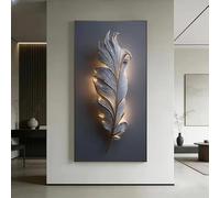 Cuadro decorativo de pared con estampado de Golden Feat para sala de estar, dormitorio, oficina y decoración del hogar (50 x 100 cm).