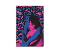 Cuadro decorativo de pared con la portada del álbum de la banda de música Tv Girl Who Really Cares, estilo estético, inspirado en la música y el cine, para sala de estar o dormitorio (55x75cm/con marco).