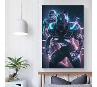 Cuadro decorativo de pared de mariscal de campo luminoso, carteles artísticos e impresiones de mano a mano, póster para decoración del hogar, 50 x 75 cm