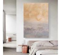 Cuadro decorativo de pared en lienzo, estilo nórdico moderno, póster para el hogar, pintura abstracta dorada, gran obra de arte para la sala de estar (30x50cm/sin marco)