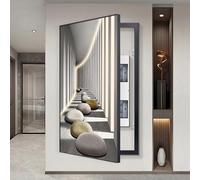 Cuadro Decorativo Tapa de Contador Eléctrico Diseño Moderno con Bisagra de Precisión Cubre Cuadro Eléctrico de Pared para Esconder Caja de Fusibles e Interruptores(Style-r,100x150cm)