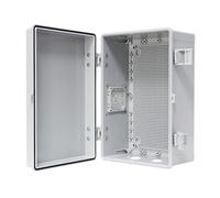 Cuadro Electrico de Carcasa Industrial, Caja Estanca Enchufes Exterior, con Soportes de Pared y Placa Montaje, Fácil Instalar, Segura y Práctica, Larga Vida Útil(50x40x20cm)